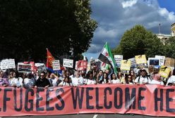 Manifestacje poparcia dla uchodźców w europejskich miastach
