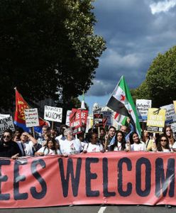 Manifestacje poparcia dla uchodźców w europejskich miastach
