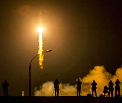 Rosyjska rakieta Sojuz w drodze na Międzynarodową Stację Kosmiczną