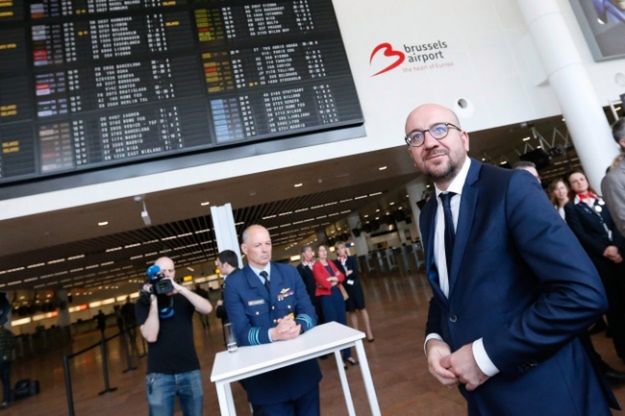 Premier Belgii na otwarciu hali odlotów