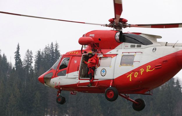 TOPR w akcji - transport rannego