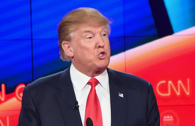 Donald Trump podczas debaty Republikanów