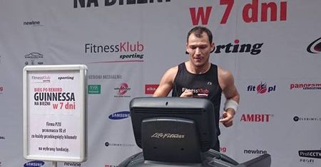Rekord Guinnessa w Lesznie. Mężczyzna przez tydzień przebiegł 823 km