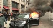 Protestowali w Waszyngtonie przeciwko Donaldowi Trumpowi. Spalili limuzynę imigranta