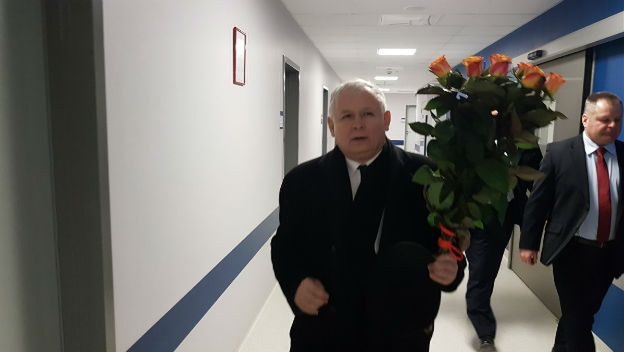 Jarosław Kaczyński odwiedził premier Beatę Szydło w szpitalu