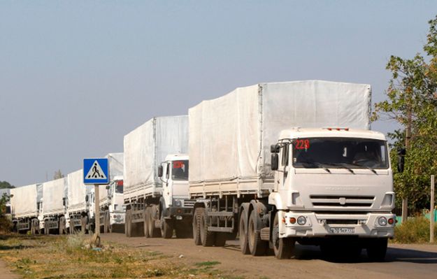 "Biały konwój" znów wjechał na Ukrainę.