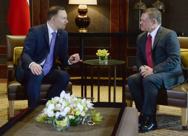 Andrzej Duda w Jordanii o uchodźcach i współpracy wojskowej