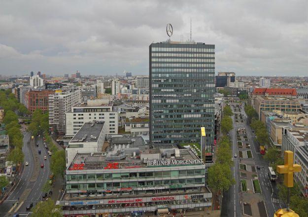 Pożar w centrum Berlina. Płonął wieżowiec Europa-Center