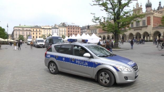 Pościg za nożownikiem w Krakowie