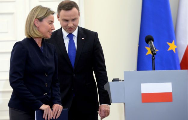 Federika Mogherini po spotkaniu z Andrzejem Dudą: Polska jest bardzo mocnym państwem członkowskim UE