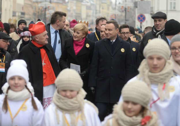 Ulicami Warszawy przeszedł Orszak Trzech Króli. Po raz pierwszy dołączył do niego prezydent
