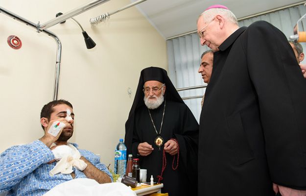 Syryjczyk pobity w centrum Poznania. Arcybiskup Gądecki odwiedził go w szpitalu