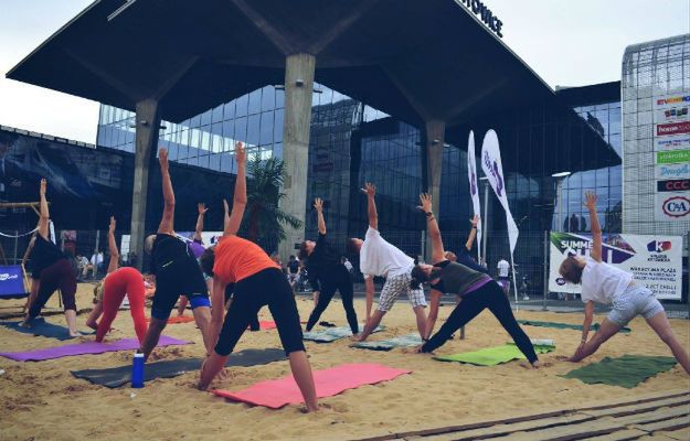 Crossfit, joga i sztuki walki na plaży w samym centrum Katowic