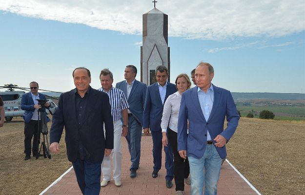 Kolejne spotkanie dwóch przyjaciół. Putin i Berlusconi odwiedzili Krym