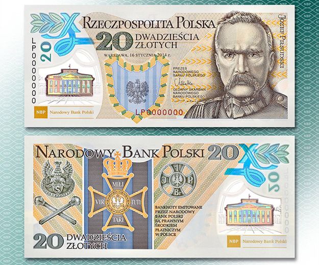 Banknot z Piłsudskim najlepszy na świecie. Jest wyjątkowy