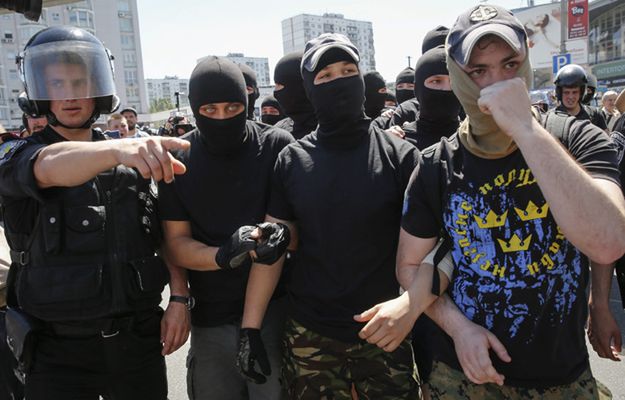 Ranni milicjanci i zatrzymania podczas Marszu Równości w Kijowie