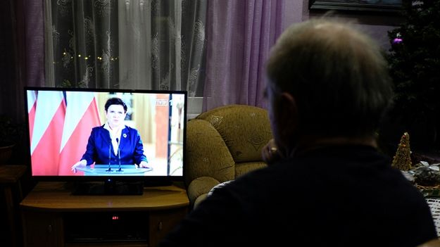 Wystąpienie premier RP Beaty Szydło emitowane na antenie TVP1