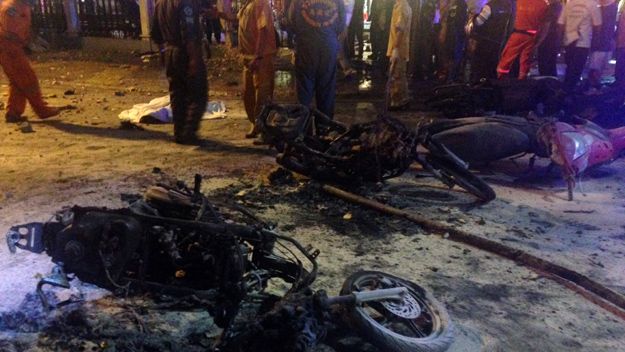 Miejsce tragedii w Bangkoku - są ofiary śmiertelne
