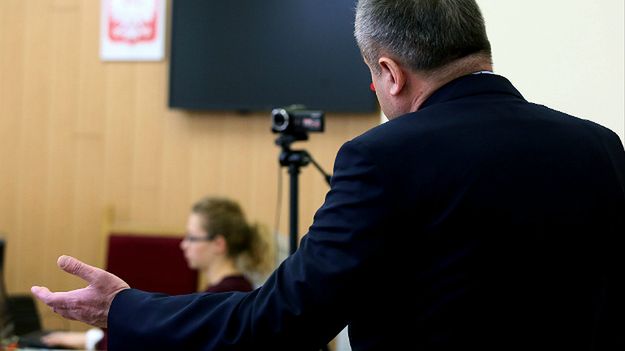 Kardiochirurg Mirosław G. na sali Sądu Okręgowego w Warszawie