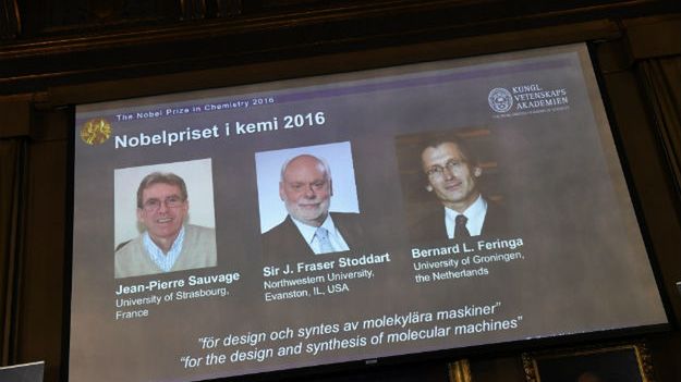 Jean-Pierre Sauvage, J. Fraser Stoddart and Bernard L. Feringa