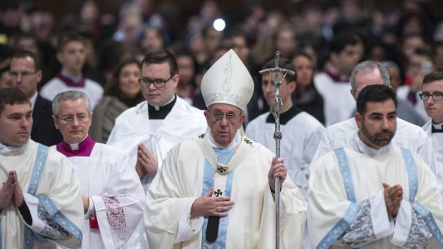 Papież Franciszek odprawił mszę w Nowy Rok