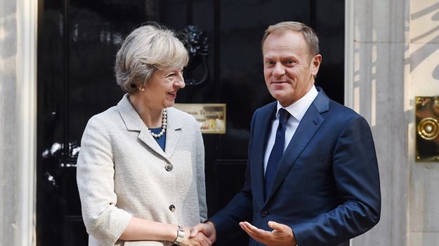 Theresa May, Donald Tusk