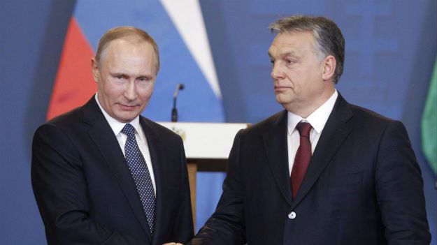 Władimir Putin i Viktor Orban