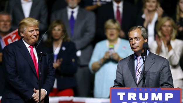 Donald Trump i lider Partia Niepodległości Zjednoczonego Królestwa Nigel Farage