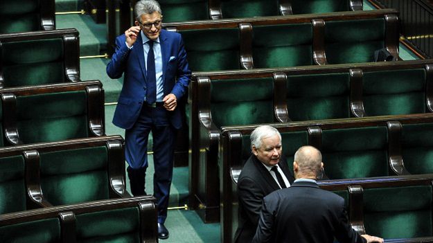 Stanisław Piotrowicz i Jarosław Kaczyński