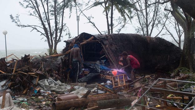 Obraz zniszczeń na wyspie Vanuatu