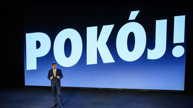 Janusz Palikot podczas konwencji prezydenckiej