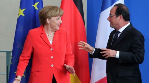 Angela Merkel i Francois Hollande