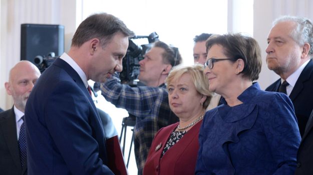 Andrzej Duda i Ewa Kopacz