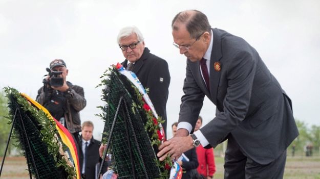 Frank-Walter Steinmeier i Siergiej Ławrow