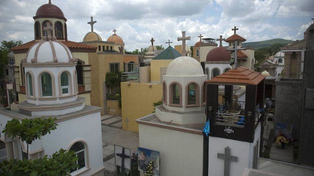 Cmentarz w Culiacan, gdzie jest pochowanych wielu gangsterów