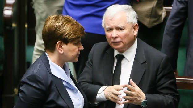 Beata Szydło i Jarosław Kaczyński