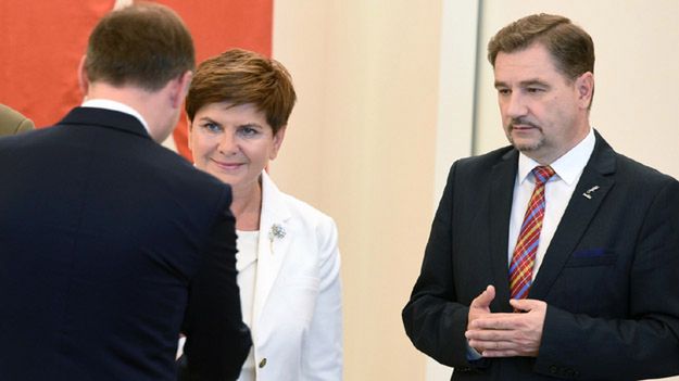 Piotr Duda i Beata Szydło na spotkaniu z prezydentem