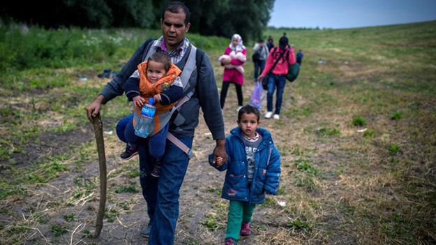 Polska przyjmie głównie uchodźców z Syrii (na zdj. na granicy serbsko-węgierskiej)