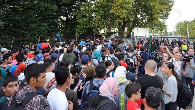 Imigranci na zamkniętej granicy Serbii z Węgrami