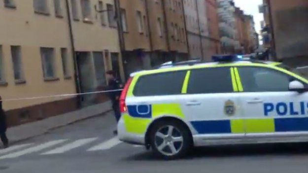 Miejsce wybuchu w Sztokholmie