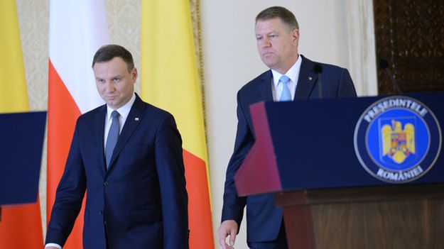 Prezydent Polski Andrzej Duda i prezydent Rumunii Klaus Werner Iohannis
