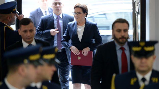 Ustępująca premier Ewa Kopacz