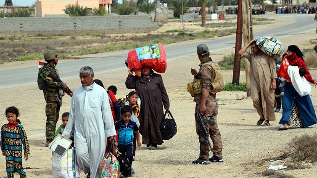 Ewakuacja w Faludży w Iraku