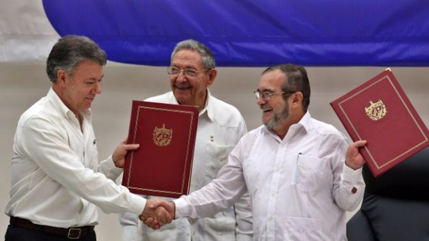 Juan Manuel Santos i Rodrigo Londono