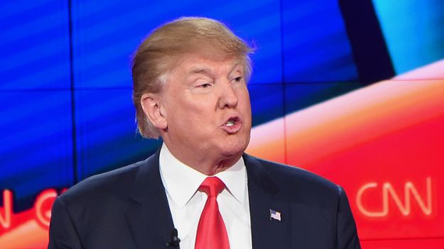 Donald Trump podczas debaty Republikanów