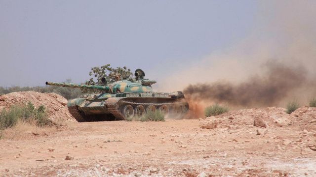 Syryjskie siły rządowe; zdjęcie archiwalne