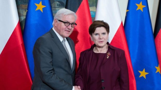 Beata Szydło i Frank-Walter Steinmeier