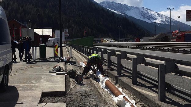 Budowa ogrodzenia na granicy austriacko-włoskiej