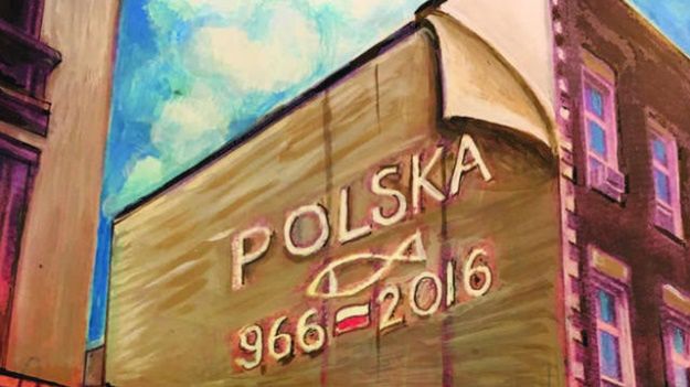 Miejsce, w którym powstał mural, nie jest przypadkowe