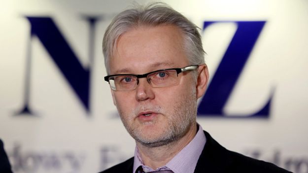 Prezes NFZ Tadeusz Jędrzejczyk w grudniu 2015 r.